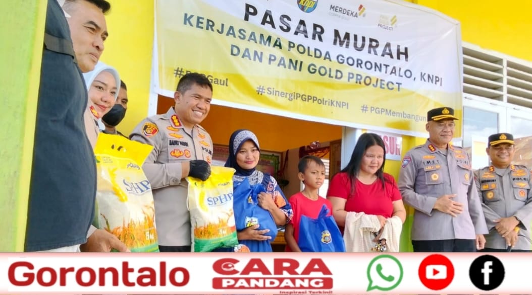 28 Pasar Murah Polda Gorontalo, KNPI dan PT. Pani Gold Project Diserbu Warga Pohuwato