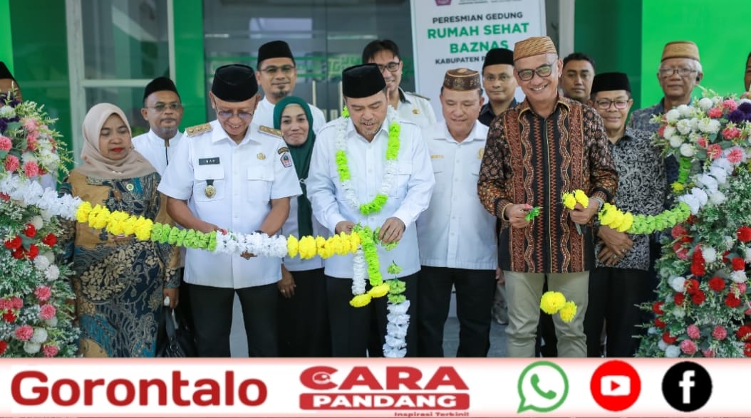 28 Kepala Badan Amil Zakat Nasional (BAZNAS) Republik Indonesia, KH. Ahmad Sudrajat, secara resmi meresmikan Gedung Rumah Sehat Baznas Kabupaten Pohuwato, yang berlokasi di Desa Marisa Selatan, eks Puskesmas Marisa, Rabu (15/10/2025).