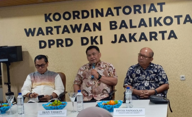 28 Balkoters Talk bertajuk 'Akselerasi Langkah Strategis Jakpro Wujudkan Jakarta sebagai Kota Global' di Pressroom Balai Kota, Jakarta Pusat, Jumat (10/10/2025).