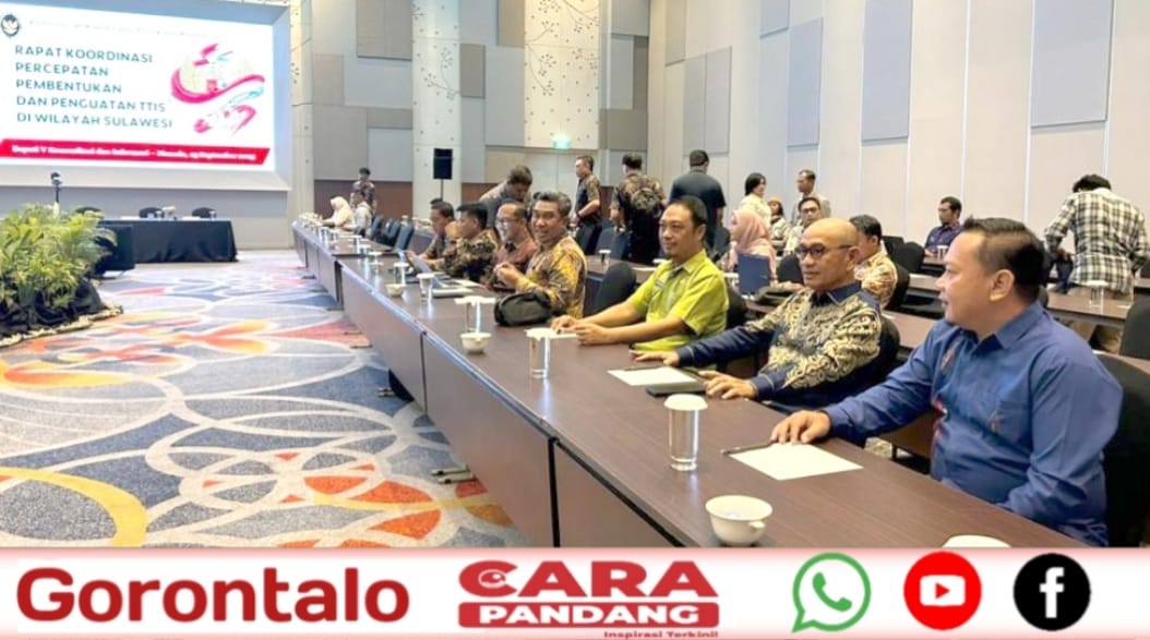 28 Bupati Pohuwato, Saipul A. Mbuinga, menghadiri Rapat Koordinasi (Rakor) Percepatan Pembentukan dan Penguatan Tim Tanggap Insiden Siber (TTIS) di wilayah Sulawesi