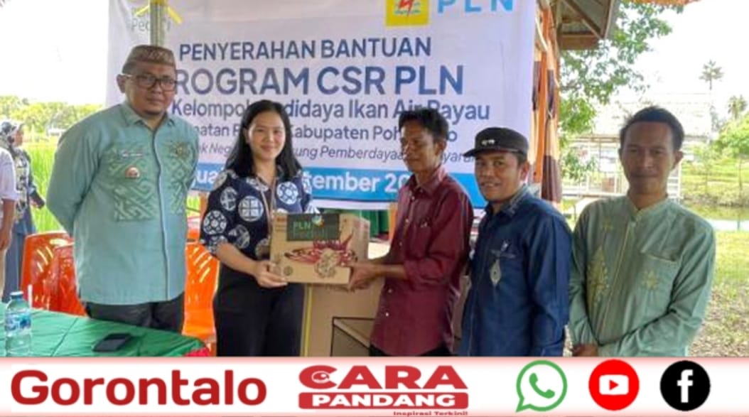 28 Penyerahan bantuan CSR Program Pemberdayaan Masyarakat Kelurahan Libuo dan Desa Maleo oleh PT. PLN Persero mendapat apresiasi dari Pemda Pohuwato melalui Camat Paguat, Ikbal Mbuinga, Kamis, (25/09/2025).