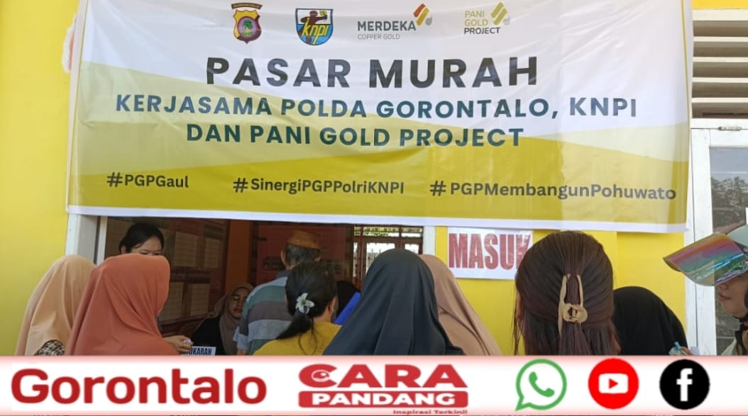 28 Masyarakat Lingkar Tambang Antusias Mengikuti Pasar Murah Pani Gold Project