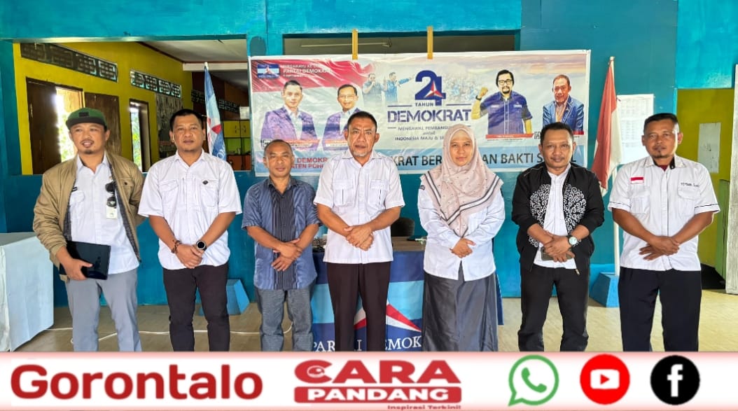28 “Sinkronisasi Pemutakhiran Data Partai Politik” di DPC Partai Demokrat dan DPD Partai Golkar Kabupaten Pohuwato, Senin (13/10/2025).