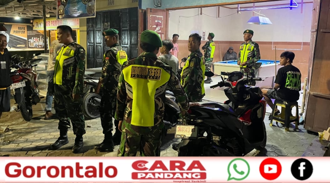 28 Kodim 1313/Pohuwato Laksanakan Patroli Gabungan Mandiri di Pohuwato