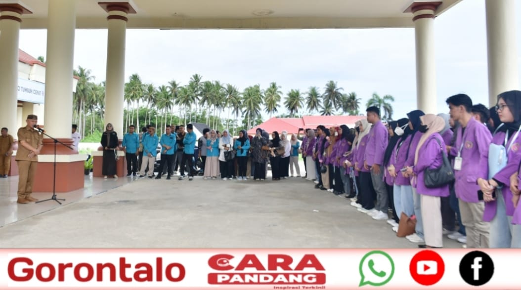 28 Bupati Saipul Terima Langsung Mahasiswa UNUGO Laksanakan KKN di Pohuwato